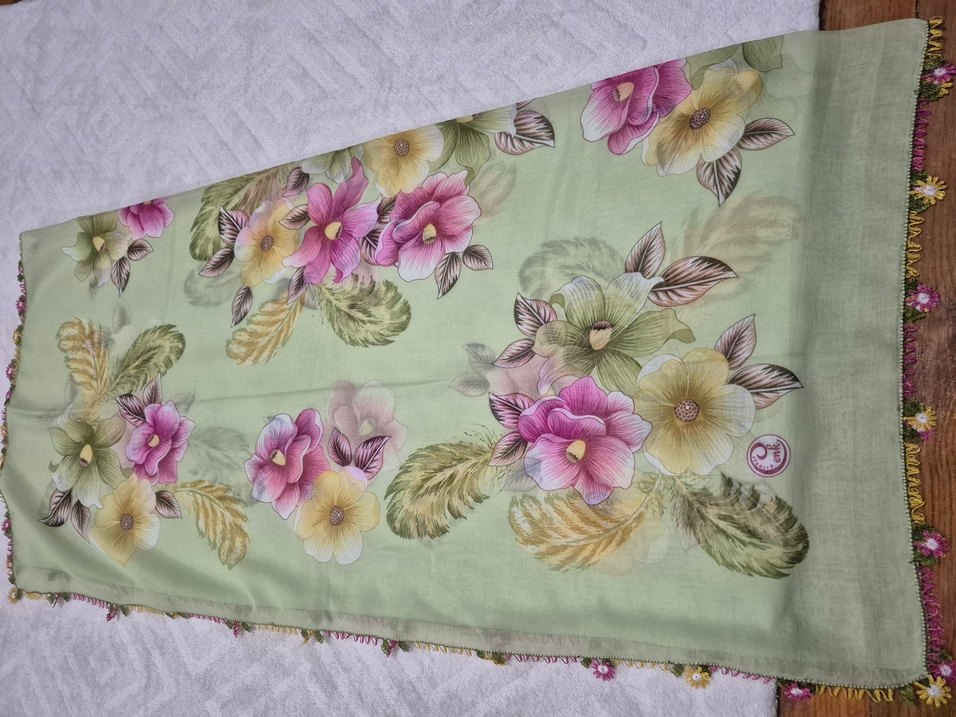 iğne oyası tülbent - Görsel 3