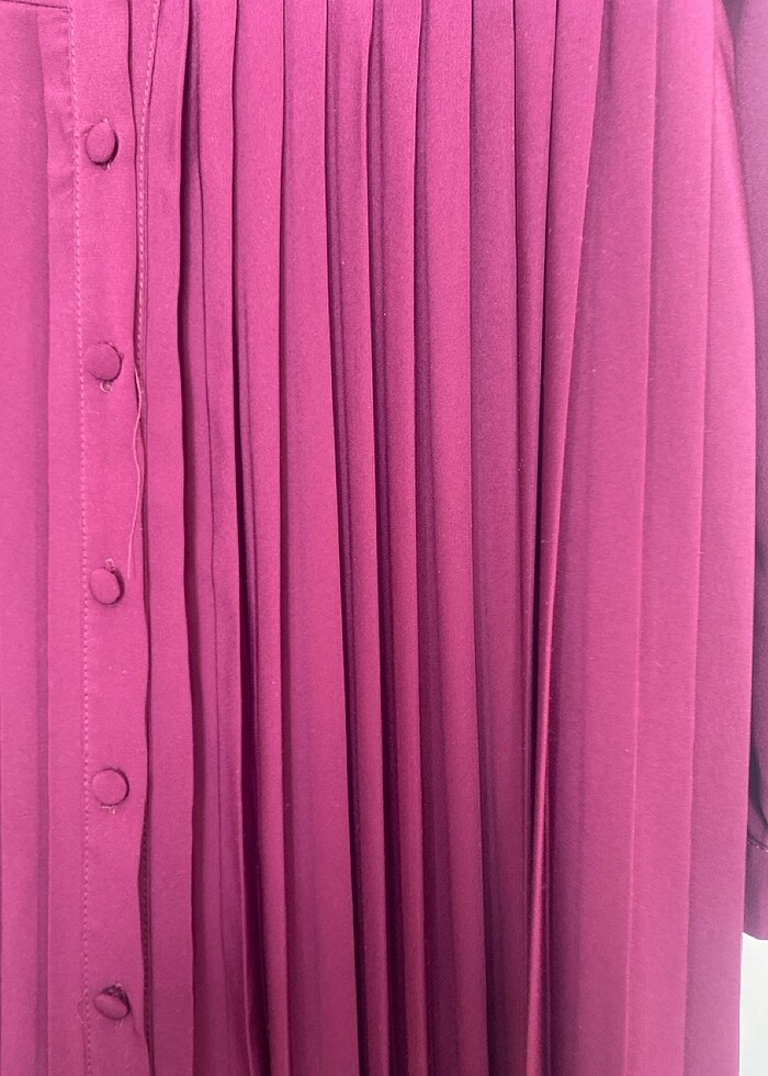 Pileli elbise - Görsel 3