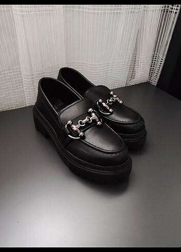 37 Beden siyah Renk Şık Loafer 