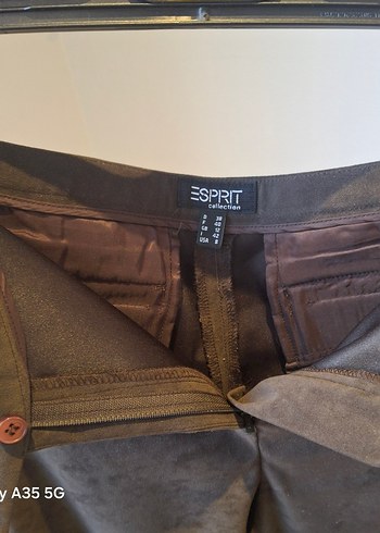 Nubuk görünümlü kaliteli kumaş pantolon. - Görsel 2