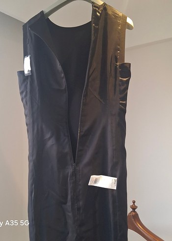 Kemerli Siyah Uzun Kolless Kadın Elbise - Görsel 7