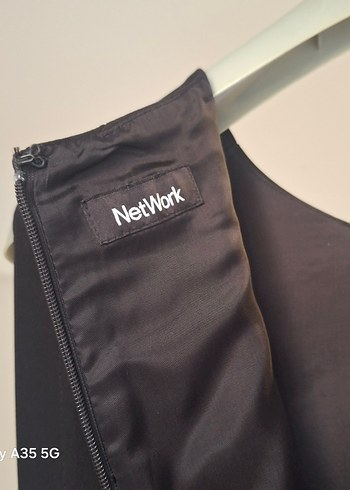 Kemerli Siyah Uzun Kolless Kadın Elbise - Görsel 4