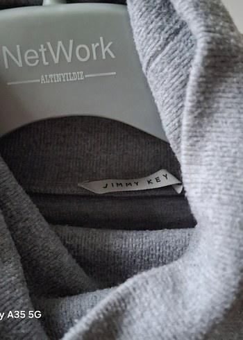 Boğazlı Triko Üst Yan Büzgü Detaylı - Görsel 3