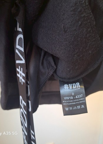 Siyah Boğazlı Uzun Tunik / Elbise  Rahat Kesim - Görsel 7