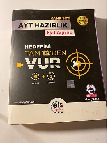 AYT EİS EŞİT AĞIRLIK SETİ 9 FASİKÜL 3 DENEME