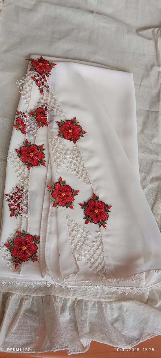 japon gülü motifli namaz örtüsü - Görsel 5