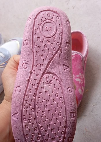 Kız Çocuk Pembe Baskılı Fermuarlı Ev Terliği - Görsel 3