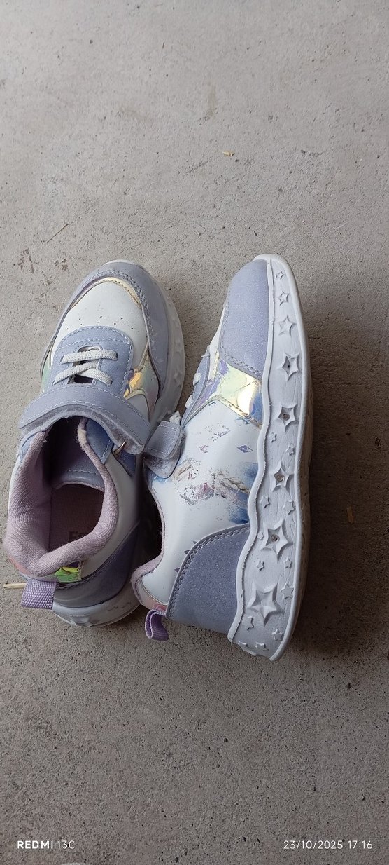 Kız Çocuk Çok Renkli Bağcıklı Spor Ayakkabı - Görsel 2