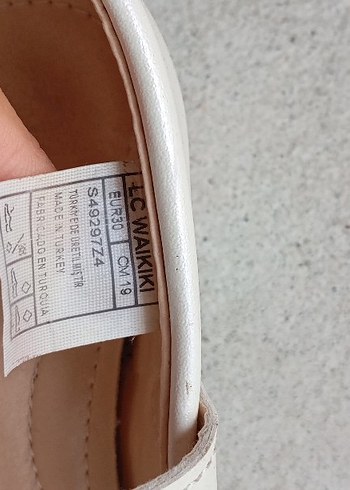 Kız Çocuk Beyaz Tokalı Babet Ayakkabı - Görsel 4