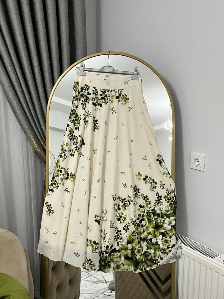 Yeşil Kadın Mini Blazer, Fermuarlı, Uzun Kollu - Görsel 2