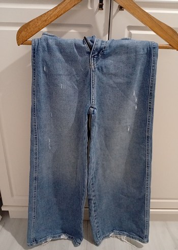 Kadın Mavi Denim Midi Kot Pantolon