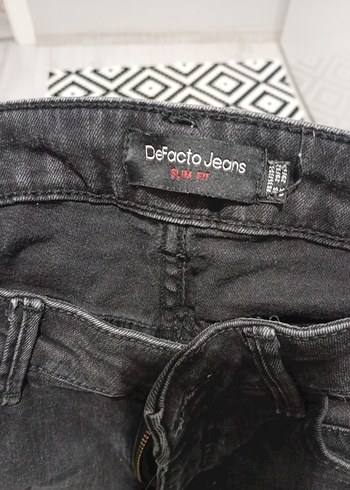 Gri Zebra Desenli Erkek Kot Pantolon - Görsel 2