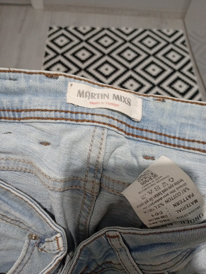 Gri Rahat Kesim Kadın Denim Pantolon - Görsel 2