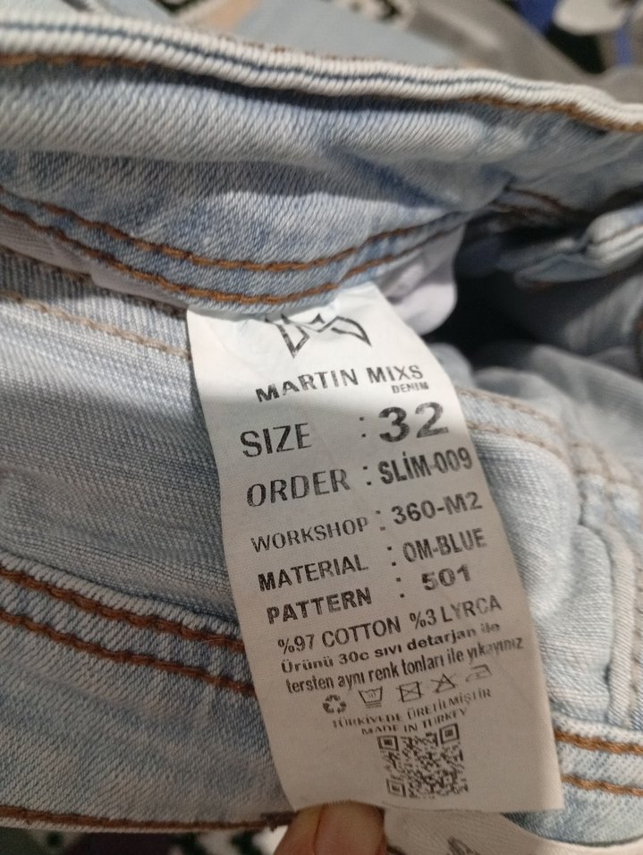 Gri Rahat Kesim Kadın Denim Pantolon - Görsel 3