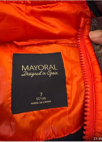 Kürklü Koyu Kırmızı Erkek Çocuk Mont - Görsel 5