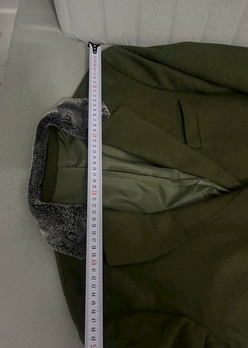 Düğmeli Erkek Kaban-Yelek Takım Kürk Yakalı - Görsel 3