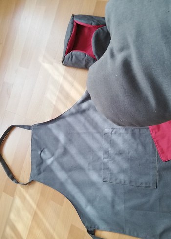 Gri Mutfak Önlüğü ve Aksesuar Seti - Görsel 5