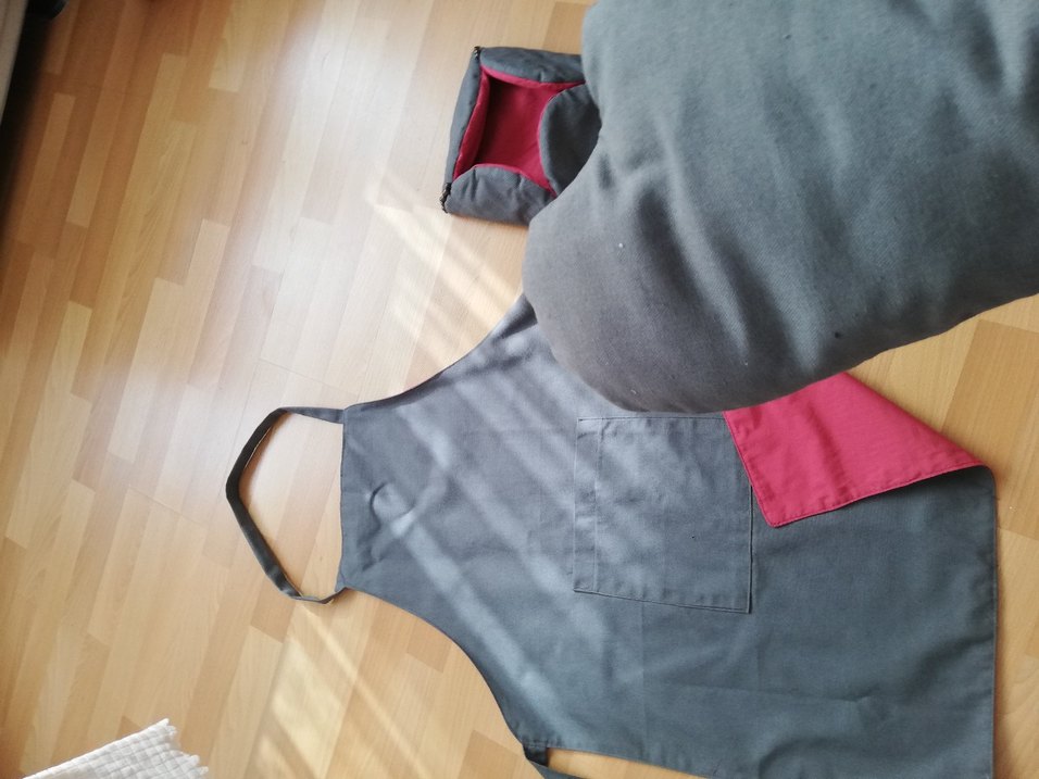 Gri Mutfak Önlüğü ve Aksesuar Seti - Görsel 5