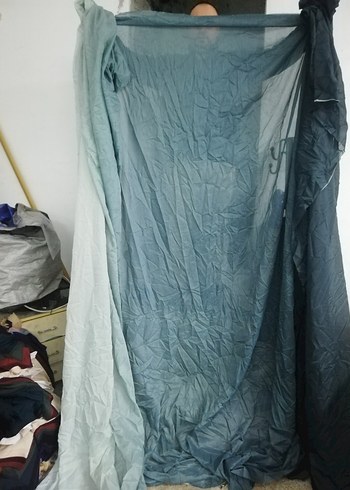 Zümrüt yeşili parça Tül Dikilmemiş - Görsel 4