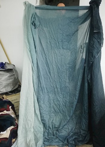 Zümrüt yeşili parça Tül Dikilmemiş - Görsel 5