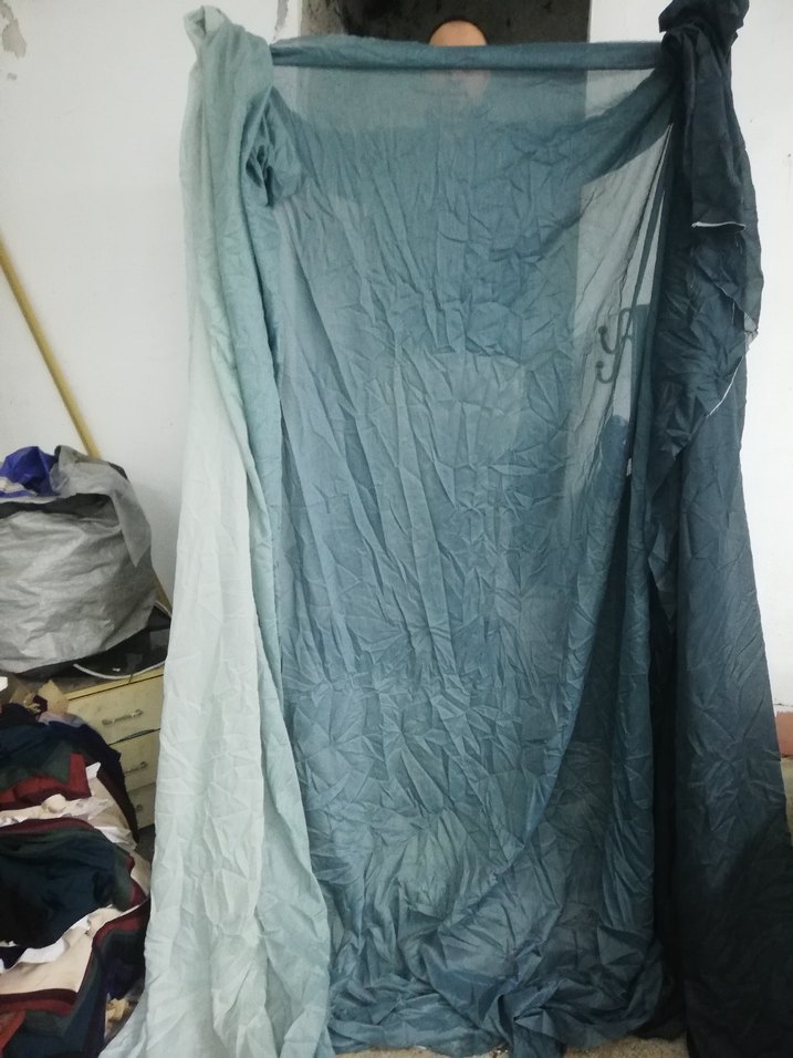 Zümrüt yeşili parça Tül Dikilmemiş - Görsel 5