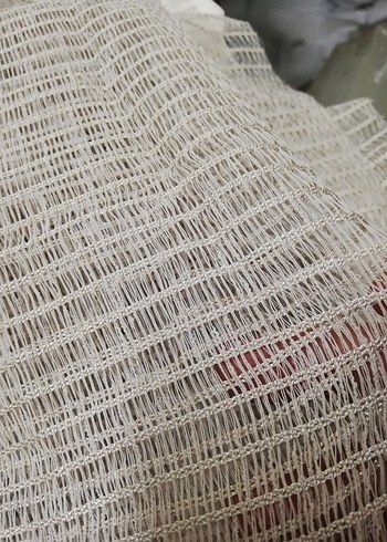 Bohem Bej Gri Düz Tül Perde hasır Kumaş - Görsel 3
