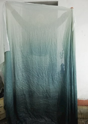 Zümrüt yeşili parça Tül - Görsel 4