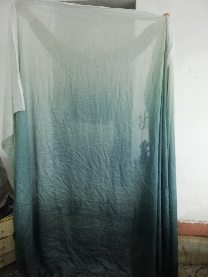 Zümrüt yeşili parça Tül - Görsel 5