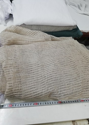 Bohem Tarzı Bej İnce Tül Perde - Görsel 4