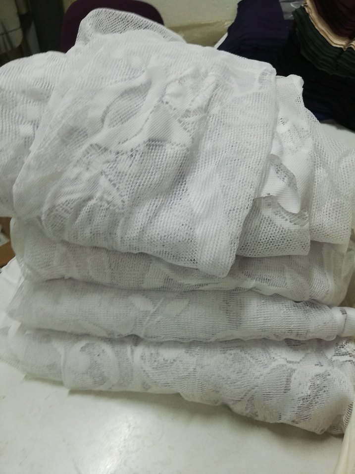 Beyaz Dantel  Vintage Tül Dikilmemiş - Görsel 2