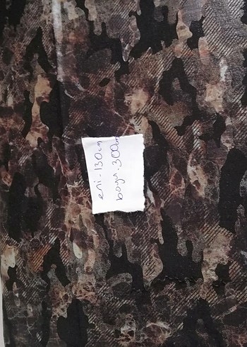 Desenli Deri Kumaş Parça