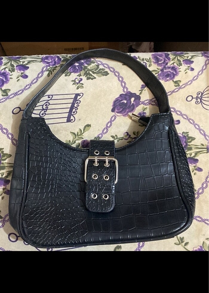 siyah kemerli baget housebags çanta - Görsel 5