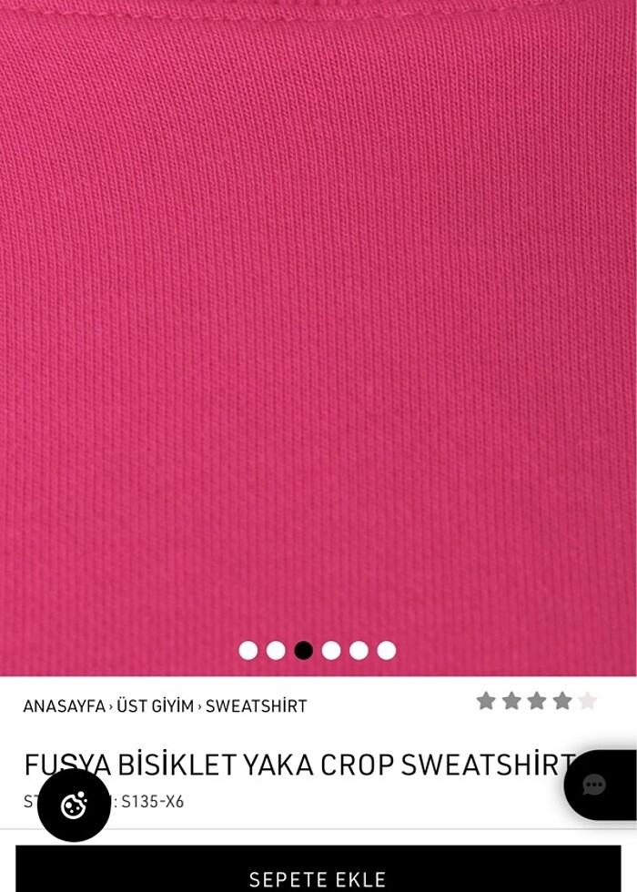 addax fuşya ceop sweatshirt - Görsel 3