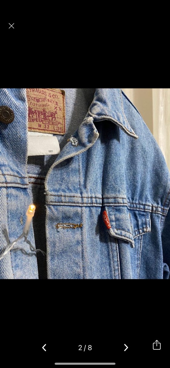 Düğmeli Mavi Kadın Denim Ceket levis marka Levis - Görsel 4