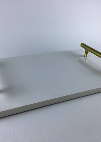 Beyaz Dekoratif Sunumluk - Görsel 4