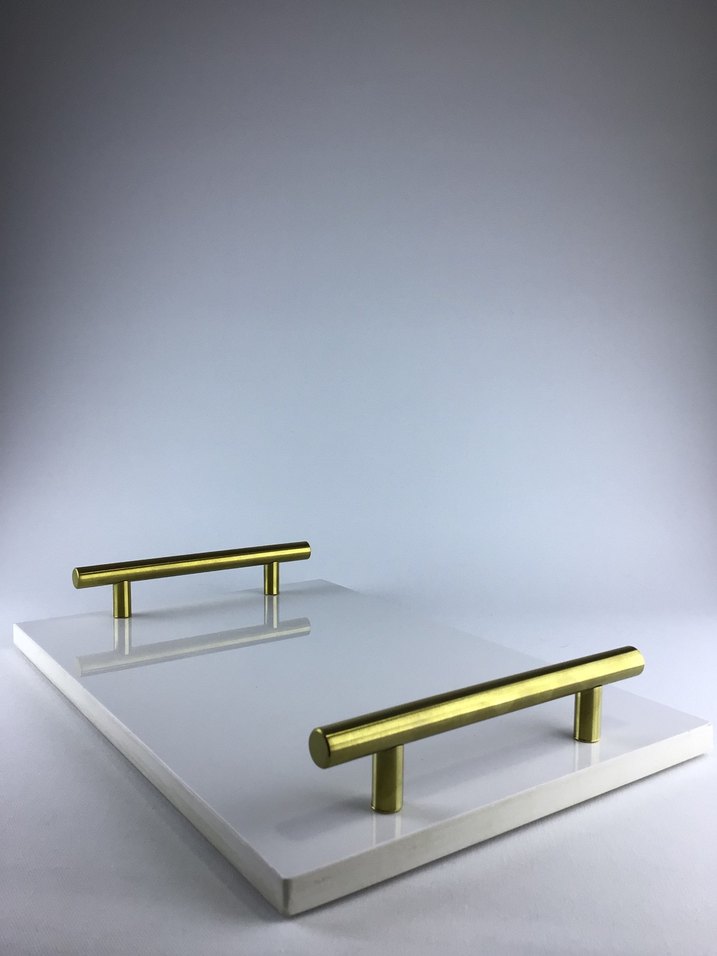 Beyaz Dekoratif Sunumluk - Görsel 2