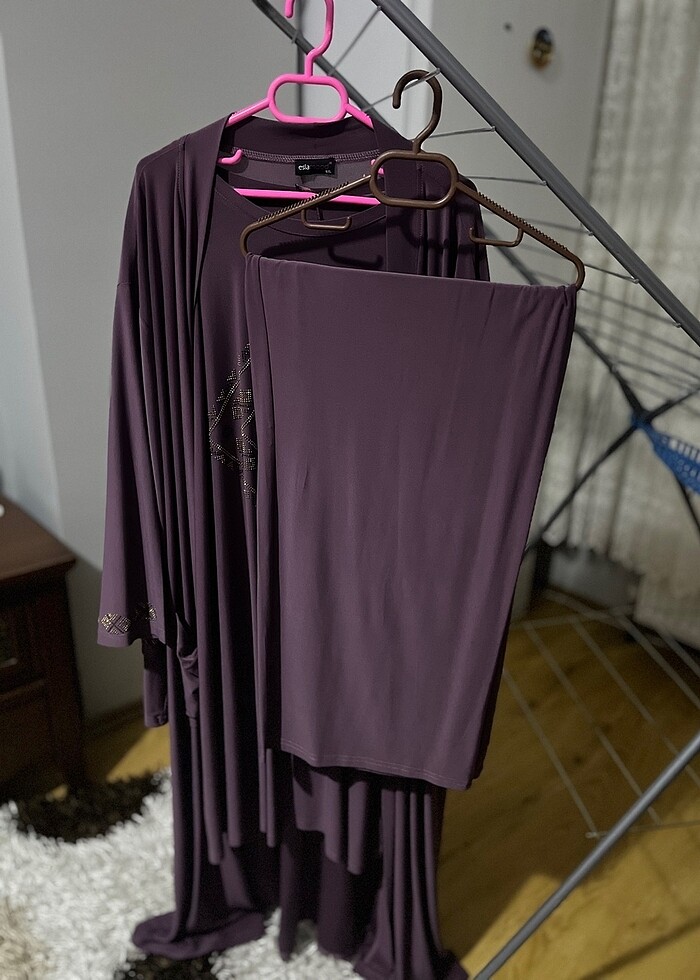 3lü tunik ceketli  takım - Görsel 4