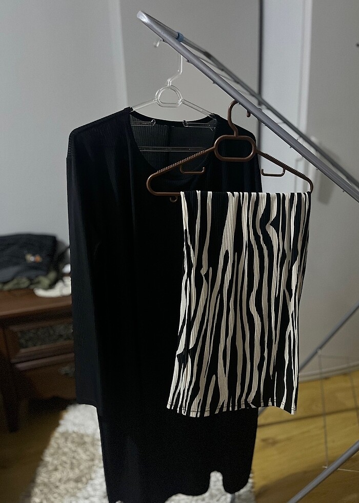 mevsimlik tunik takım pantolon zebra desenli - Görsel 4