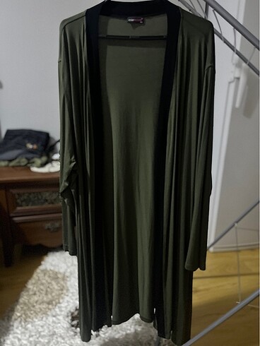 haki rengi 56 beden  penye yazlık tunik ceket - Görsel 3