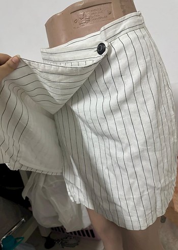 Beyaz Midi Etek - Görsel 3