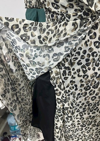 Leopar desenli Elbise - Görsel 4