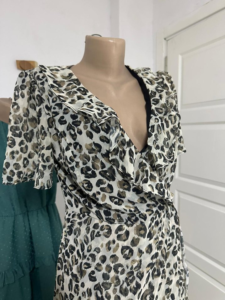 Leopar desenli Elbise - Görsel 2