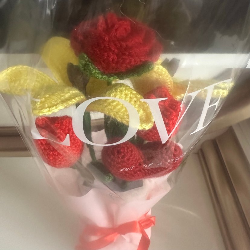 Bohem Örgü Çiçek Buketi - Görsel 5