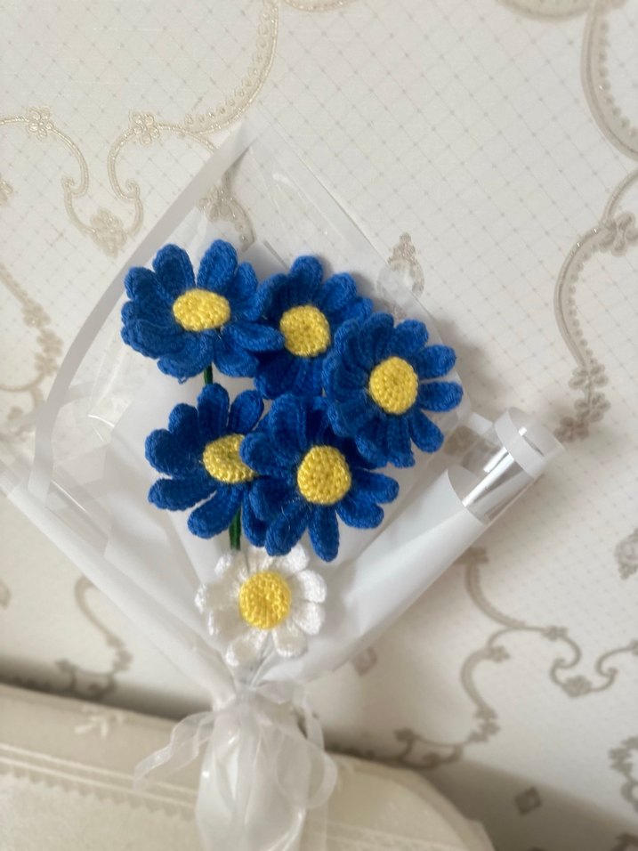 Örgü papatya - Görsel 2