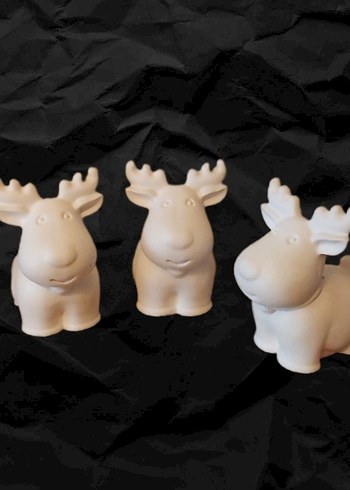 Beyaz Geyik Figürleri Seti - Görsel 2