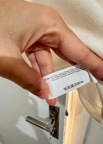 Kayık yaka kaşmir karışımlı kazak ekru - Görsel 8