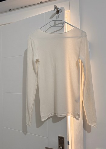 Kayık yaka kaşmir karışımlı kazak ekru - Görsel 10