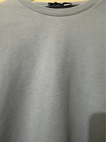 m Beden Stradivarius mavi sweatshirt bluz