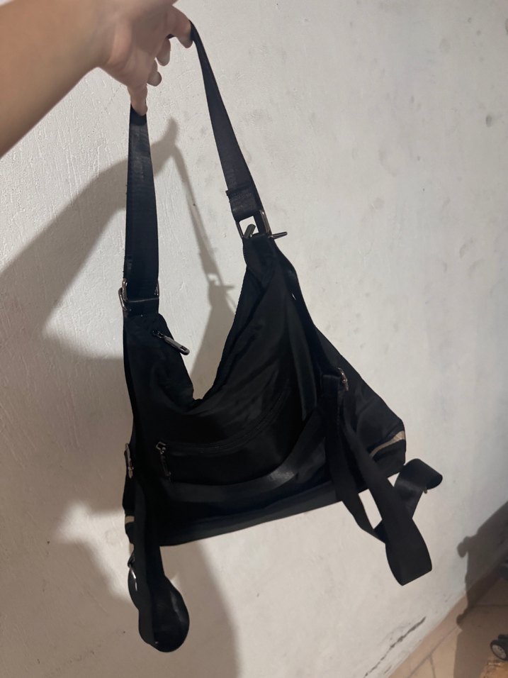 Siyah Tokalı Spor Kadın sırt ve kol Çanta - Görsel 5