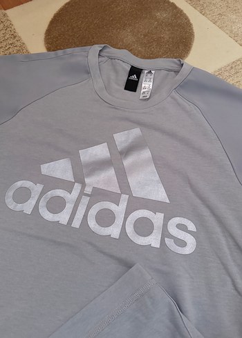 Gri lila Adidas Kısa Kollu Tişört - Görsel 8
